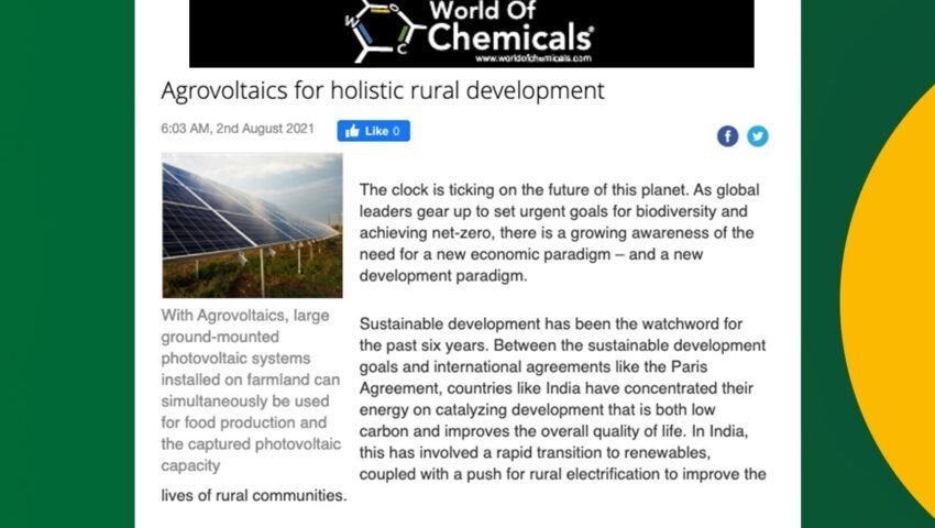 Agrovoltaics for holistic rural development